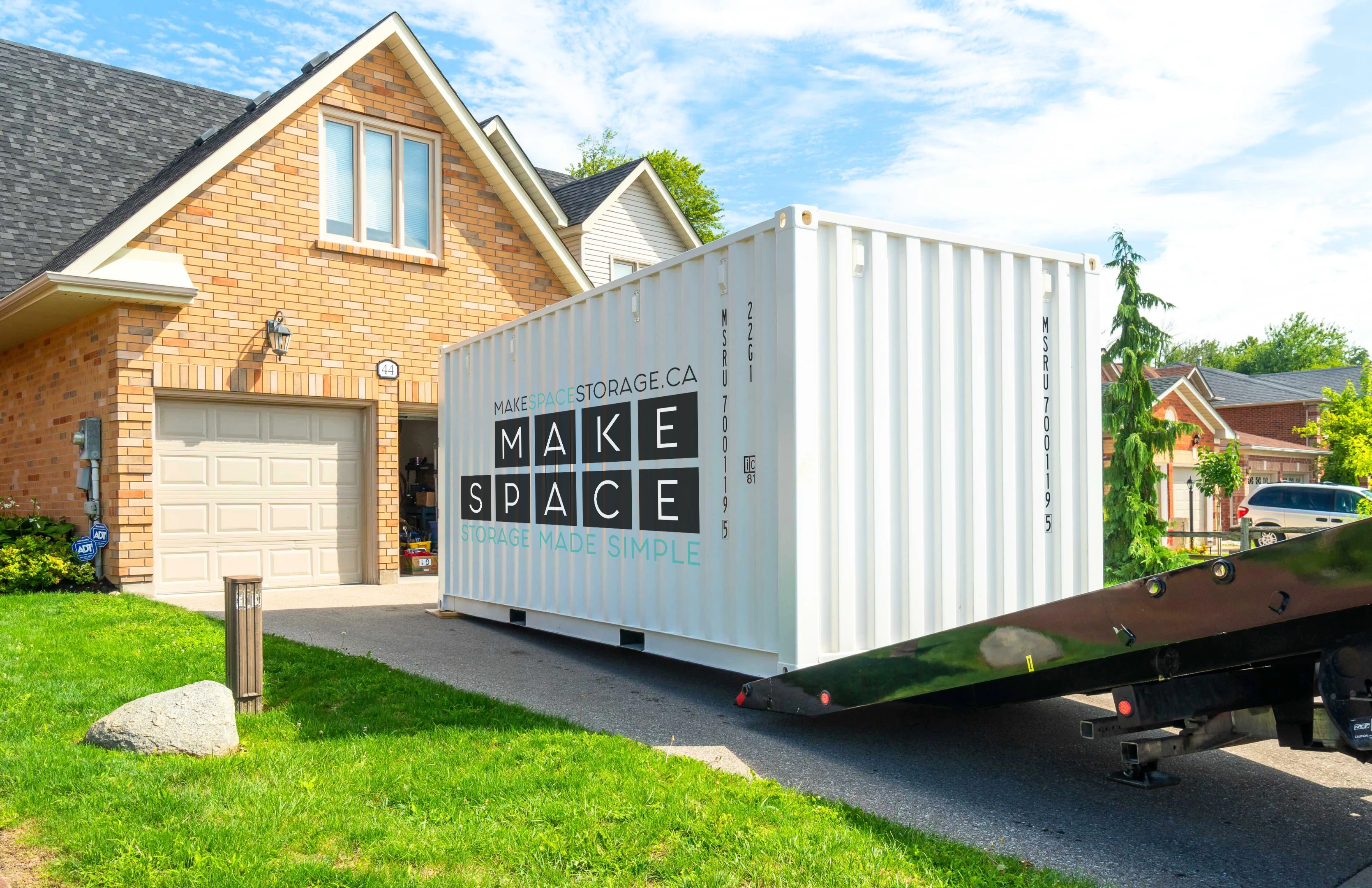 Storage Container Rental on Driveway Vancouver Island